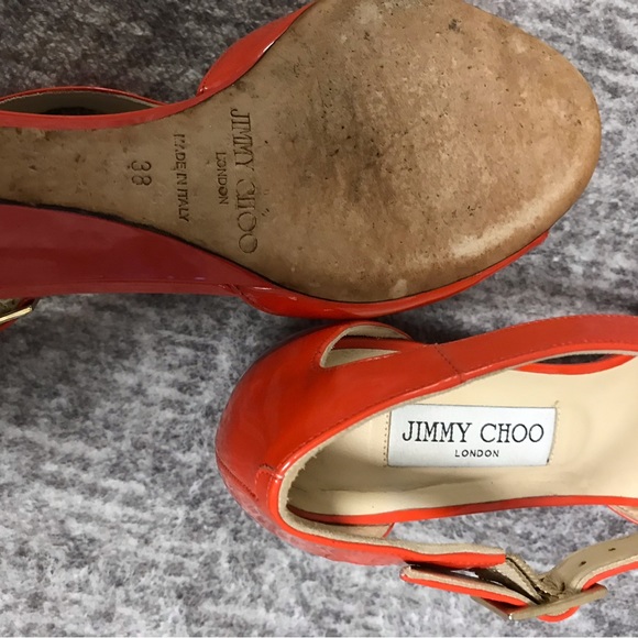 JIMMY CHOO coral wedges - Picture 4 of 6